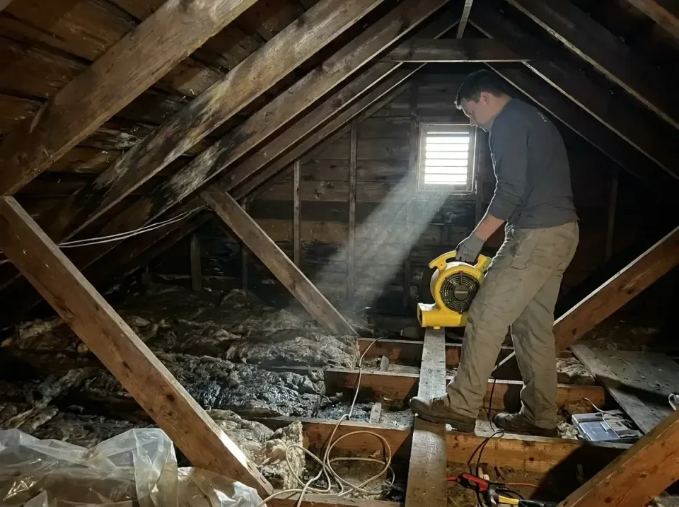 attic-water-damage-drying-proc-007 — frequently asked questions, Emergency Water Extraction & 24/7 Flood Response in Battlem…